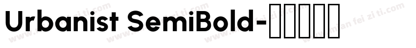Urbanist SemiBold字体转换